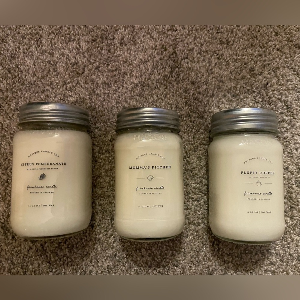 Antique Candle Co Candles set of 3